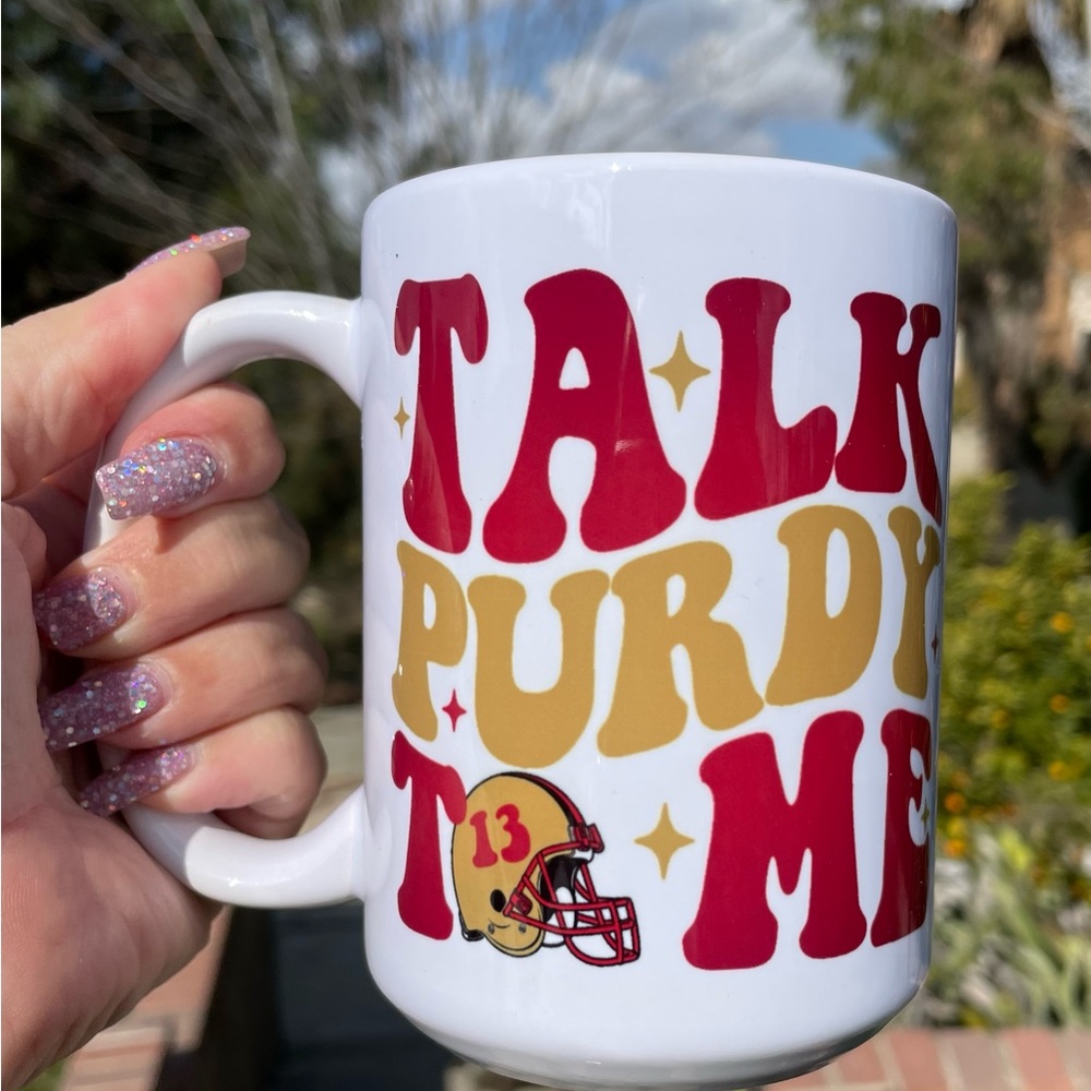 Talk Purdy to me 49ers coffee mug